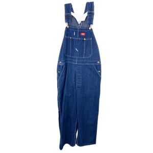 Dickies Cotton Denim Overalls - Men's Size Large